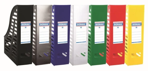 Pojemnik na dokumenty pionowy Donau A4 - czarny (7464001-01)
