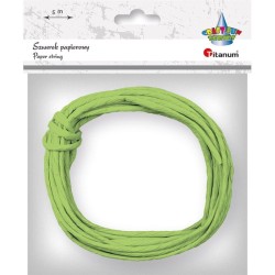 Sznurek Titanum Craft-Fun Series papierowy limonkowy 5 m (G77)
