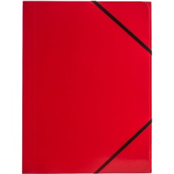 Teczka kartonowa na gumkę Tetis A4 kolor: czerwony 350 g 320 mm x 240 mm (BT600-C)