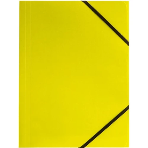 Teczka kartonowa na gumkę Tetis A4 kolor: żółty 320 mm x 240 mm (BT600-Y)