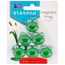 Magnes Starpak żabki - zielone śr. 25 mm (438889)