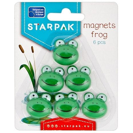 Magnes Starpak żabki - zielone śr. 25 mm (438889)