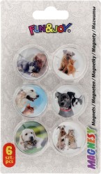 Magnes Fun&amp;Joy PIES I KOT okrągły - mix śr. 30 mm