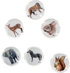 Magnes Fun&amp;Joy ZWIERZĘTA okrągły - mix śr. 30 mm