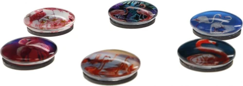 Magnes Fun&amp;Joy FLAMINGI okrągły - mix śr. 30 mm