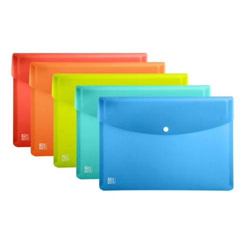 Teczka plastikowa na guzik Oxford Urban A4 kolor: mix (400147022)