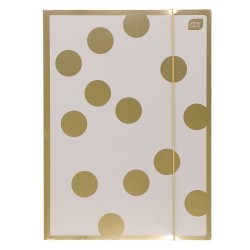 Teczka kartonowa na gumkę Interdruk SATIN GOLD 3 A4 kolor: mix