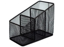 Przybornik na biurko Tres SKOŚNY - czarny