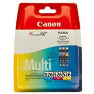 Zestaw trzech  tuszy Canon CLI526 do MG-5150/5250/6150/8150 | 3 x 9 ml | CMY