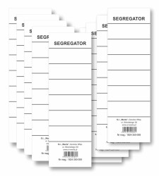 Etykiety opisowe do segregatora Warta NALEPKA NA SEGREGATOR - biały 60 mm x 190 mm (350-008)