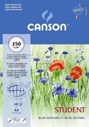 Blok artystyczny Canson Student A4 250g 10k 210 mm x 297 mm (200005506)