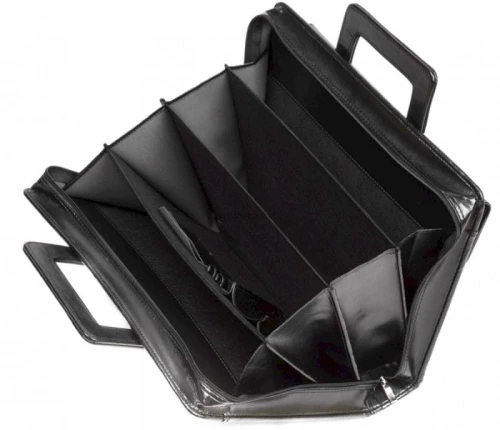 Teczka z szerokim grzbietem na suwak Jan-Pol Bis Aktówka z wysuwaną rączką A4 kolor: różne 380 mm x 260 mm (AK-15)