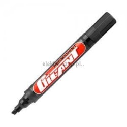 Marker permanentny Kamet, czarny 1,0-5,0 mm ścięta końcówka