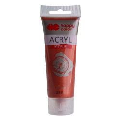 Farba akrylowa Happy Color metaliczna kolor: miedziany 75 ml (HA 7370 0075-217)
