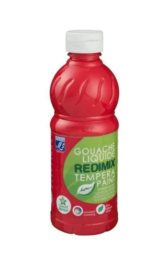 Farba tempera Lefranc&amp;Bourgeois REDIMIX kolor: czerwony 500 ml 1 kol. (188005)