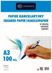 Papier kancelaryjny Interdruk A3 krata 297 mm x 420 mm (PAKA100)