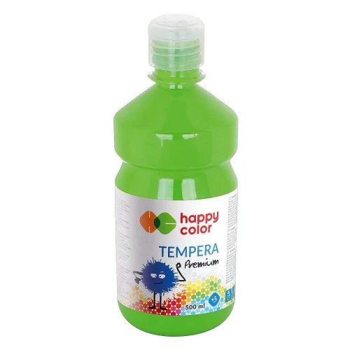 Farba tempera Happy Color kolor: zielony jasny 500 ml 1 kol. (HA 3310 0500-51)