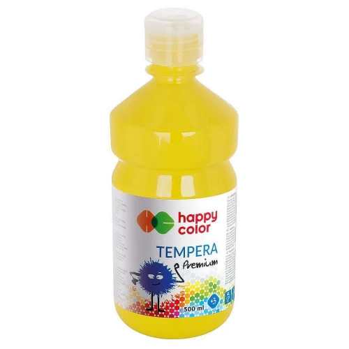 Farba tempera Happy Color kolor: cytrynowy 500 ml 1 kol. (HA 3310 0500-10)