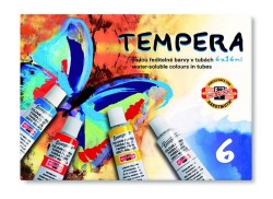 Farba tempera Koh-I-Noor kolor: mix 16 ml 6 kol.