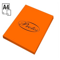 Papier kolorowy Protos fluo A4 - pomarańczowy 75 g