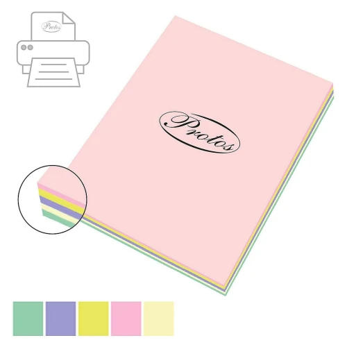 Papier kolorowy Protos mix pastelowy A3 - mix 160 g