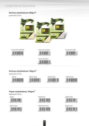 Papier ozdobny (wizytówkowy) Protos Gładki A4 - biały 100 g