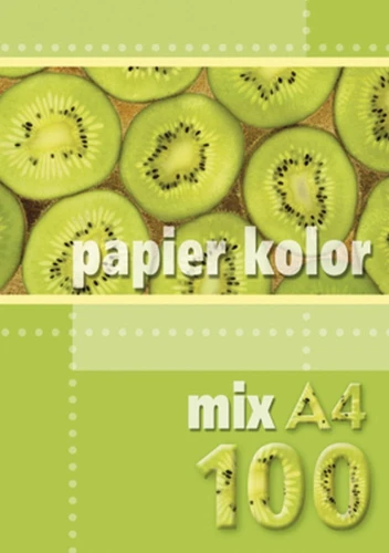 Papier kolorowy Kreska A4 - mix 80 g