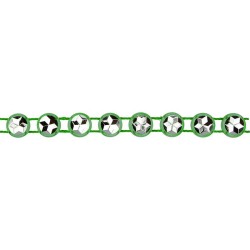 Taśma ozdobna Titanum Craft-Fun Series z kryształkami z kryształkami zielona 4 mm 1,5 m (0,6x150cm)