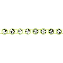 Taśma ozdobna Titanum Craft-Fun Series z kryształkami zielona jasna 4 mm 1,5 m (0,4x150cm)