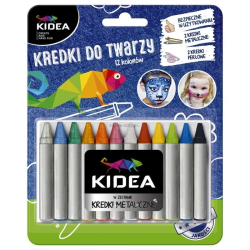 Farba do malowania twarzy Kidea Kidea (KDT12KA)