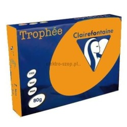 Papier kolorowy Trophee kolorowy A4 - pomarańczowy 80 g (xca41761)