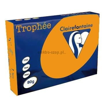 Papier kolorowy Trophee kolorowy A4 - pomarańczowy 80 g (xca41761)