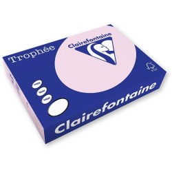 Papier kolorowy Trophee kolorowy A4 - różowy 160 g (xca42634)