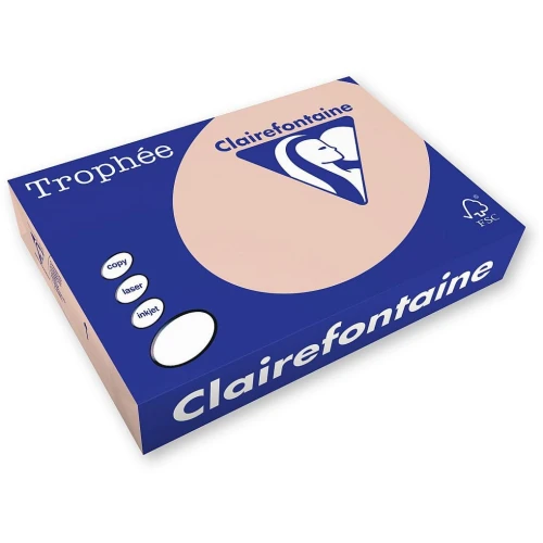 Papier kolorowy Trophee kolorowy A4 - łososiowy 160 g (xca41104)