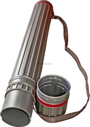 Tuba regulowana Titanum plastikowa dług. 600-1100 mm ? 85 mm szara