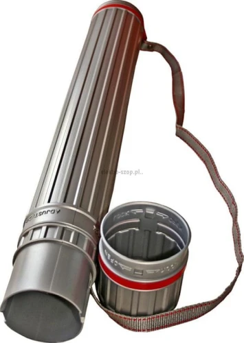Tuba regulowana Titanum plastikowa dług. 600-1100 mm ? 85 mm szara