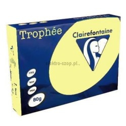 Papier kolorowy Trophee kolorowy A4 - kanarkowy 80 g (xca41977)