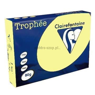 Papier kolorowy Trophee kolorowy A4 - kanarkowy 80 g (xca41977)