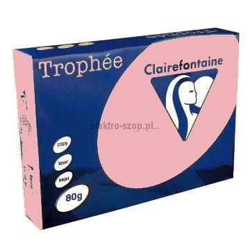 Papier kolorowy Trophee kolorowy A4 - różowy 80 g (xca41973)