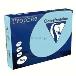 Papier kolorowy Trophee kolorowy A4 - niebieski jasny 80 g (xca41798)