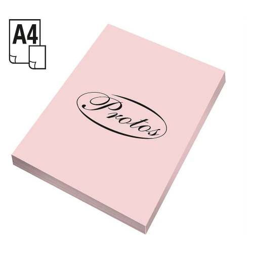 Papier kolorowy Protos A4 - różowy jasny 160 g