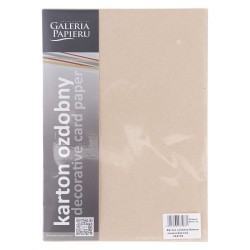 Papier ozdobny (wizytówkowy) Galeria Papieru nature A4 - beżowy 220 g (204726)