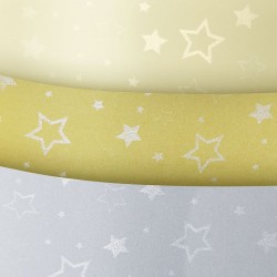 Papier ozdobny (wizytówkowy) Galeria Papieru stars srebrny A4 - srebrny 220 g (204305)