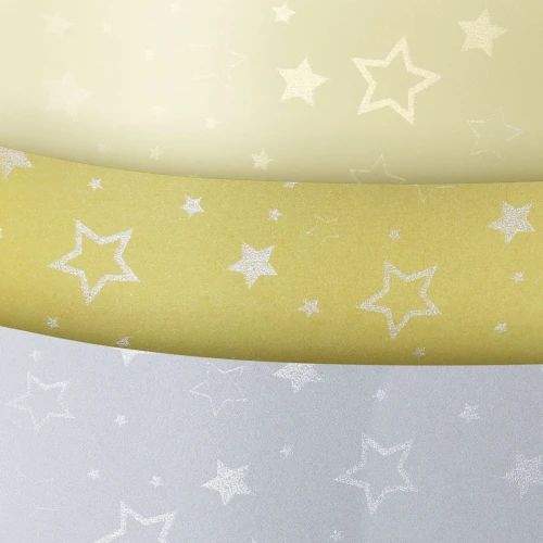 Papier ozdobny (wizytówkowy) Galeria Papieru stars srebrny A4 - srebrny 220 g (204305)