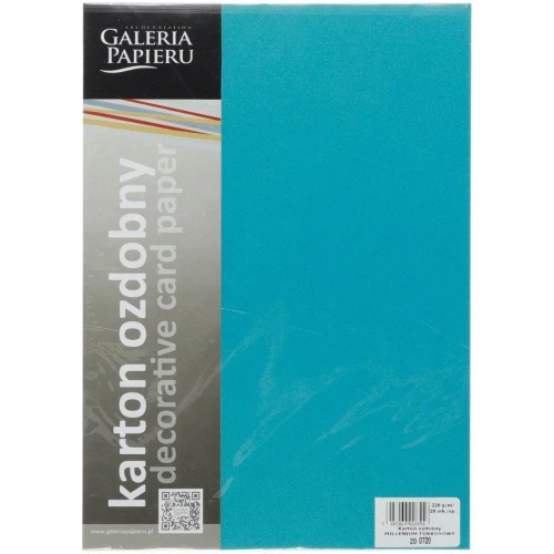 Papier ozdobny (wizytówkowy) Galeria Papieru millenium A4 - turkusowy 220 g (200720)