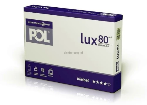 Papier ksero International Paper POL lux A4 - biały 500k. 80 g