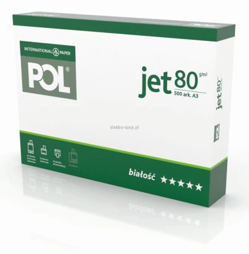 Papier ksero International Paper POL poljet A3 - biały 500k. 80 g