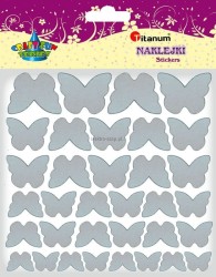Naklejka (nalepka) Titanum Craft-Fun Series materiałowe Motyle (EE6)