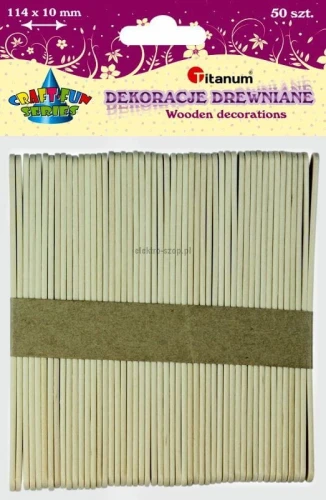 Ozdoba drewniana Titanum Craft-Fun Series patyczki (BG016N)
