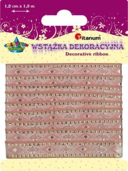 Wstążka Titanum Craft-Fun Series różowa jasna 12 mm 1,5 m (TH153007)